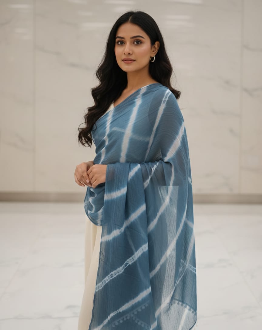 Blush Wave dupatta
