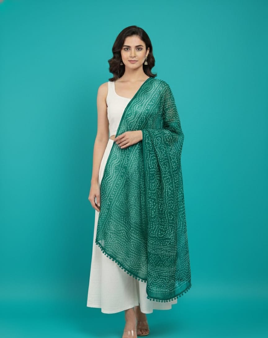 Gulaabi Booti dupatta