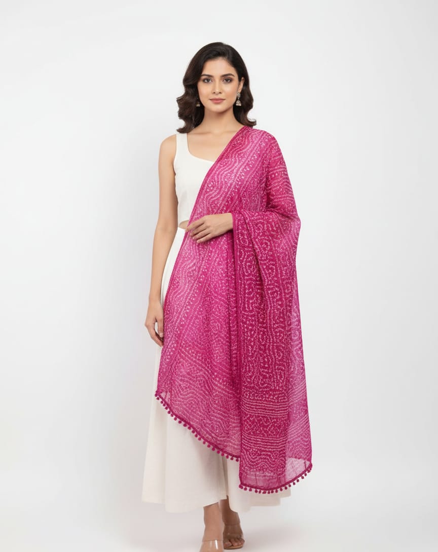 Indigo Bel dupatta