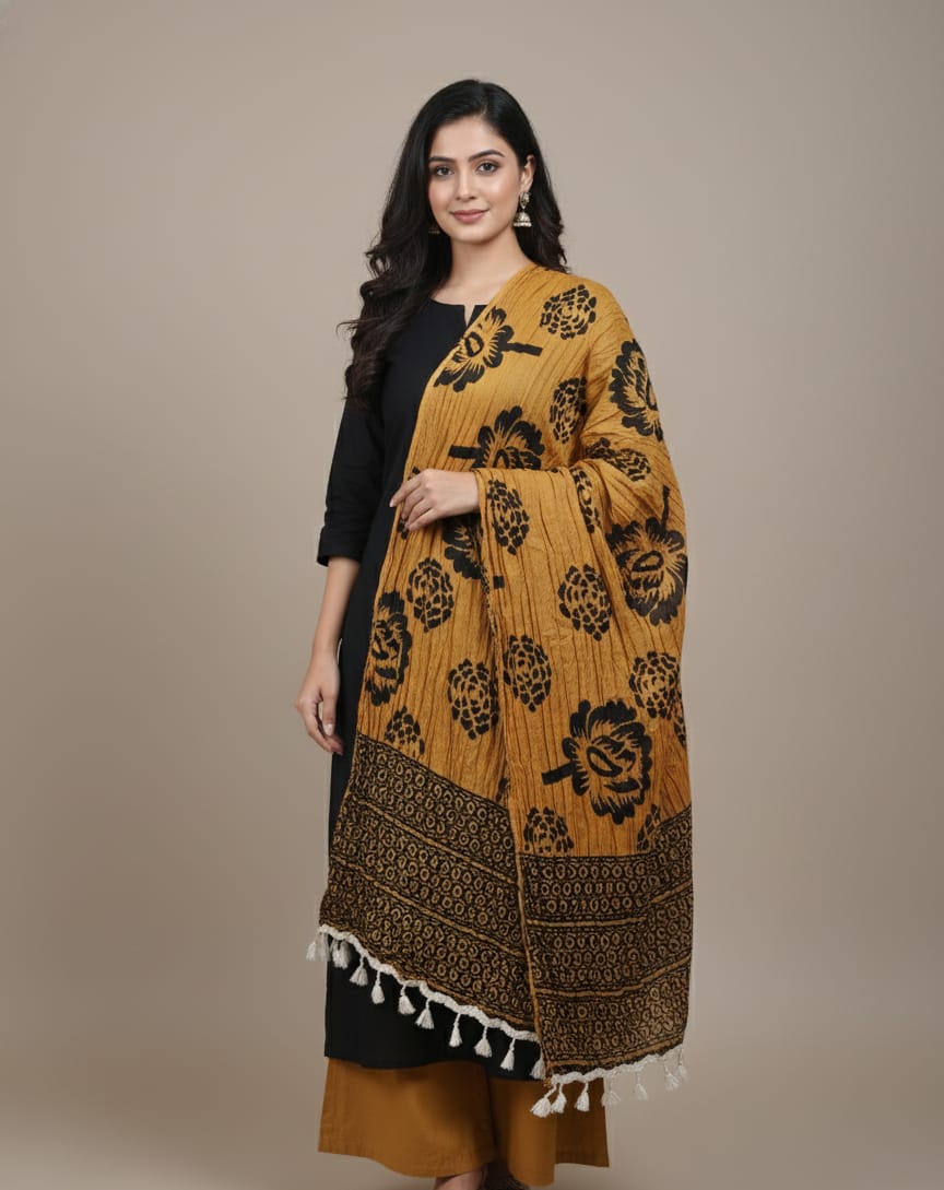 Panchrangi Leheriya dupatta