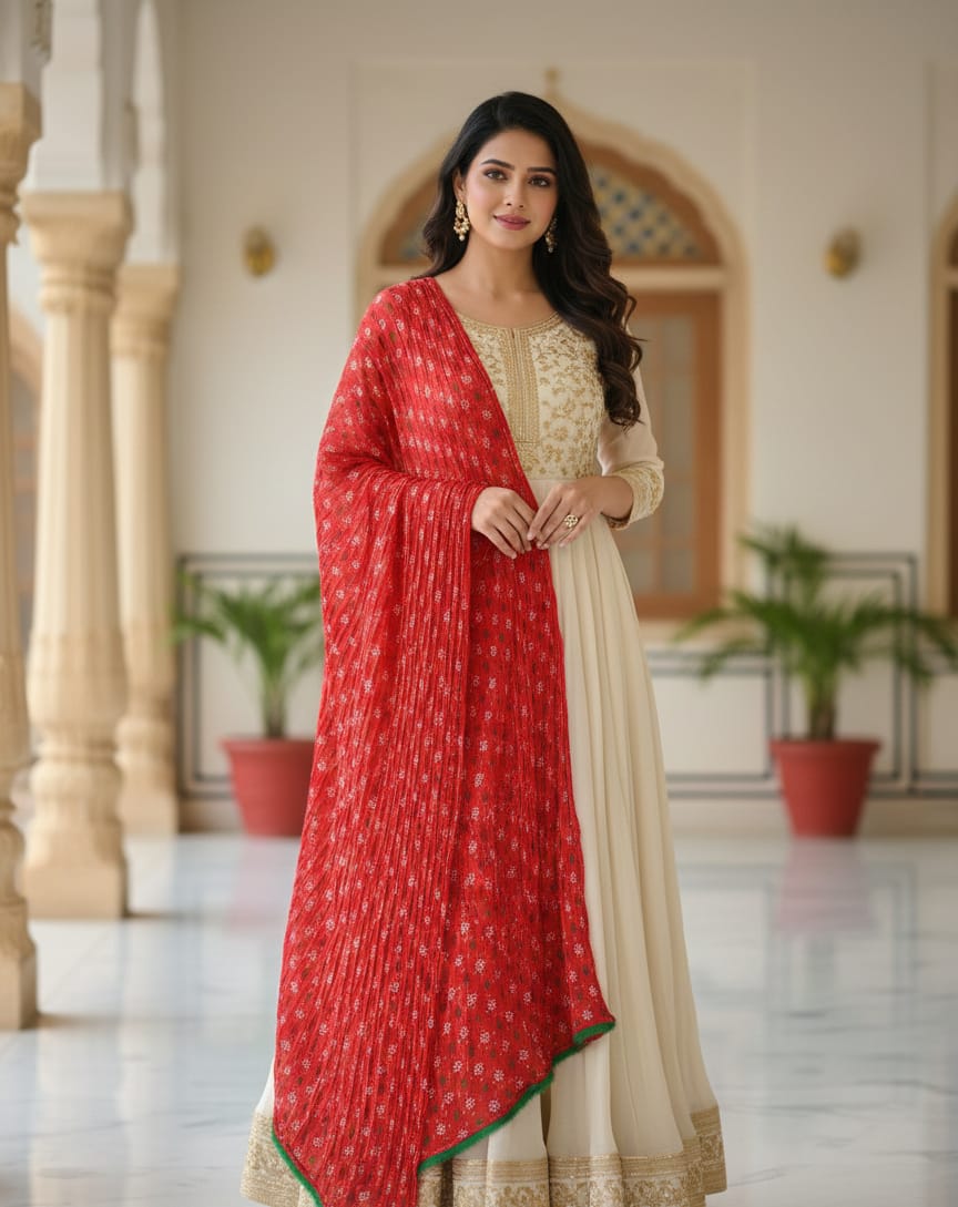 Rang Bandhej dupatta