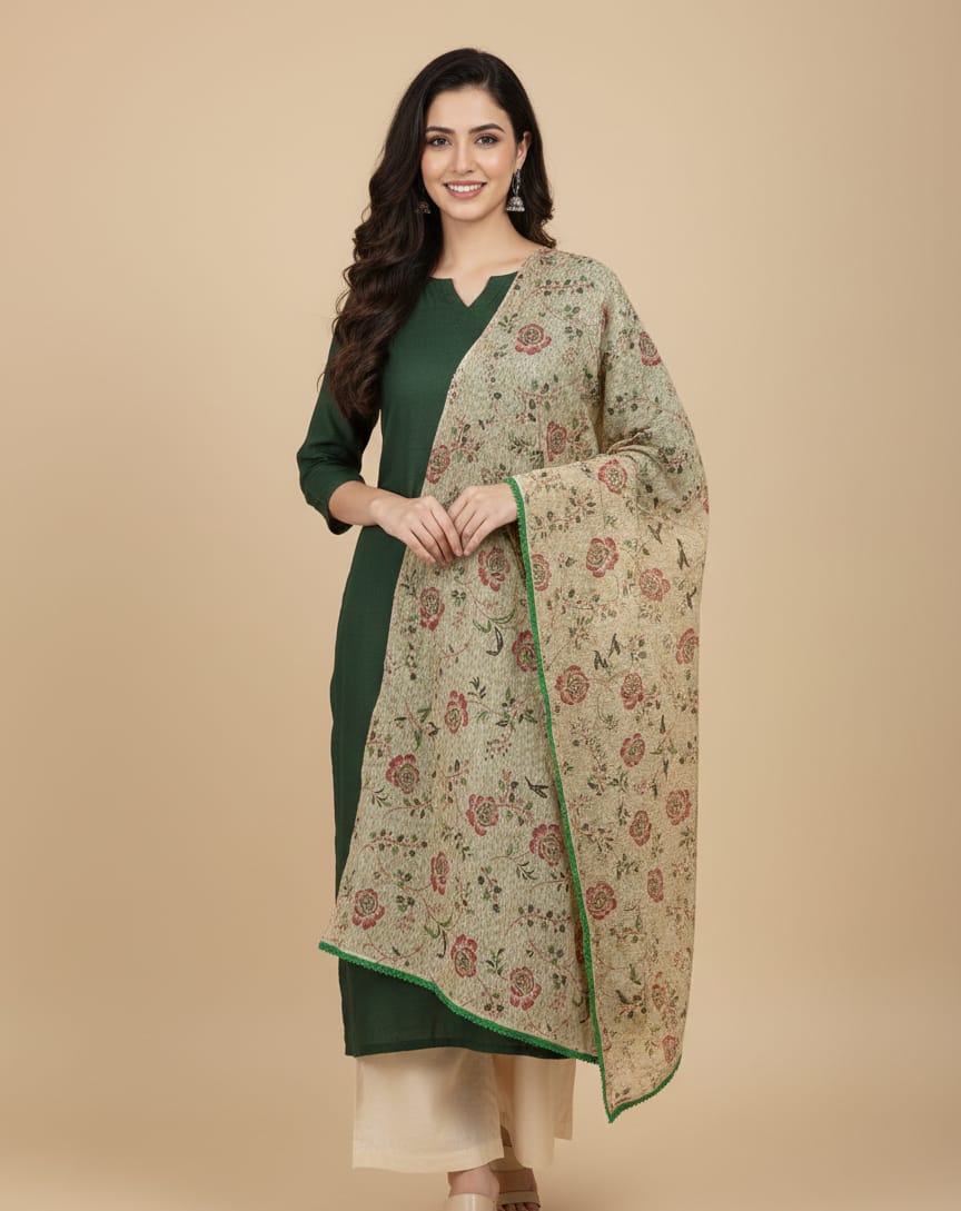 Terracotta Bel dupatta